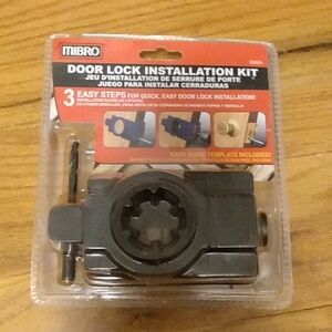 Gray Door Lock Installation Kit